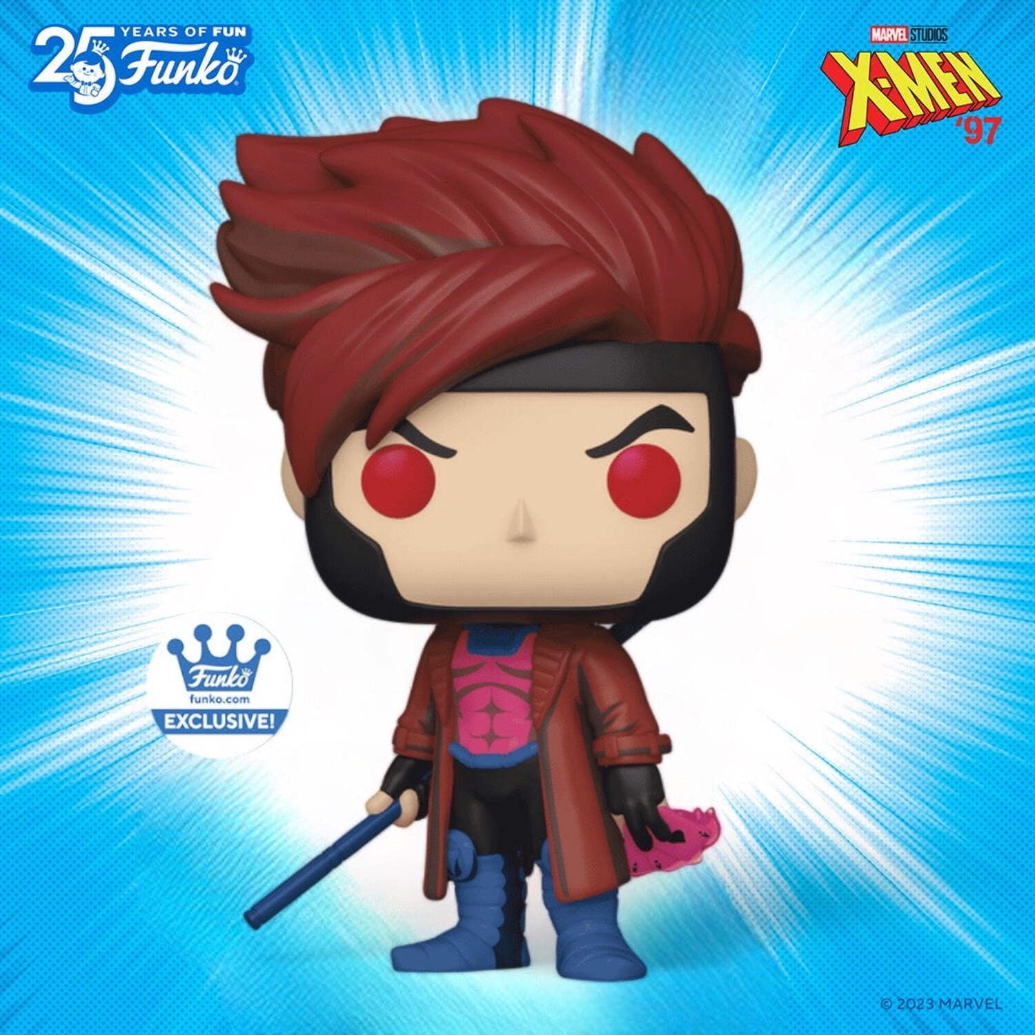 Funko POP! Marvel X-Men '97 Gambit Exclusive Figure #1279