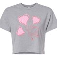 thumbnail image 3 of Spongebob Squarepants - Heart Bubbles - Juniors Cropped Graphic T-Shirt, 3 of 6