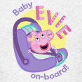 thumbnail image 3 of CafePress - Peppa Pig: Baby On Board! Kids T Shirt - Light Classic Kids Graphic, Short Sleeve T-Shirt, Sizes XS-XL, 3 of 4