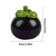 thumbnail image 3 of bxhwj Mangosteen Stress Ball, Simulated Fruit Shape Stress Relief Squeeze Toy, Sensory Fidget Gadget for Anxiety Office Travel Kids Adults Portable Pocket Decompression Plaything, 3 of 4