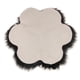 thumbnail image 4 of Alfombra de pelo sintético, cojín de yoga peludo, esterilla de meditación. Negro, 4 of 4