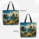 thumbnail image 2 of Easygdp Valley River Dinosaur Bolsa Tote para Mujer, Bolso de Hombro para Trabajo, Playa, Viajes, Compras y Supermercado, 2 of 7