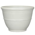 thumbnail image 2 of (7 pack) Mainstays Ferenza Round Recycled Resin Planter, White, 14 in x 14 in x 10 in, 2 of 7