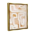 thumbnail image 4 of Stupell Industries Muted Abstract Squiggle Abstract Painting Gold Floater Framed Canvas Art Print Wall Art, 25 x 31, 4 of 10