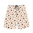 thumbnail image 2 of Binienty Men's Board Shorts Beach Swim Trunks With Ladybug Floral Print - Lightweight for Summer Vacation and Water Activities, 2 of 6