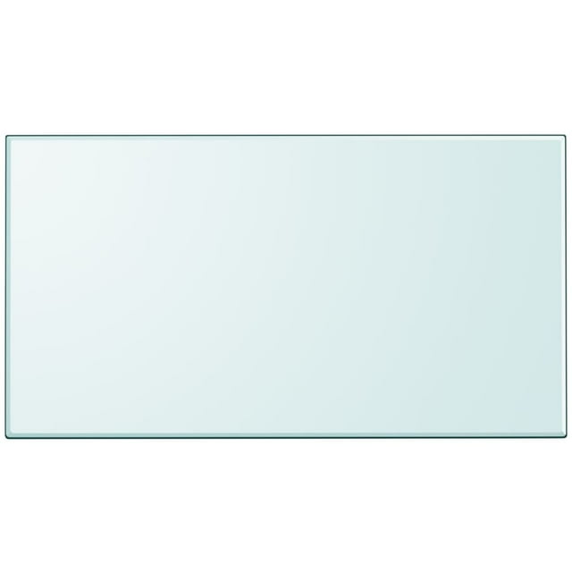vidaXL Table de Chevet en Verre Trempé Rectangulaire 1200x650 mm