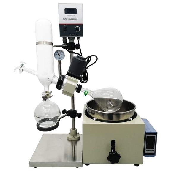 INTBUYING 2L Rotary Evaporator Lab Rotovapor for Distillation Speed 0-120RPM (RE-201)