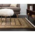 thumbnail image 4 of Unique Loom Fars Collection Tapis Tribal Moderne Zone Décontractée, 3 Pieds 3 Pouces x 5 Pieds 3 Pouces, Brun/beige, 4 of 5