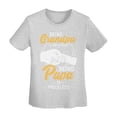 thumbnail image 5 of Being A Grandpa Is An Honor Being A Papa Is Priceless Women'S Basic Short Sleeve T-Shirt Gray Xx-Large, 5 of 5