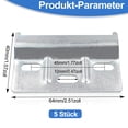 thumbnail image 5 of Multi-Layer Electroplating Technology, High Load-Bearing Capacity For Reinforced Hanging Heads, Thick Steel Material Ensures Durability In Galvanized Steel Cabinets, Adjustable Top Bracket (6 Pieces), 5 of 5