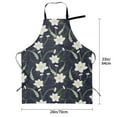 thumbnail image 5 of Uemuo Lilies Flowers Pattern Waterproof Apron Adjustable Dishwasher Apron- Apron for Women Men Heavy Duty Work Apron for Dishwashing Chemical Lab, 5 of 9