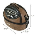 thumbnail image 3 of SUSSEXHOME Pets Small Pet Carrier for Small Dogs and Cats - Waterproof Pet Travel Bag with Clear Window - Adjustable Strap Pet Carrier for Cat Travel Bag - 15.7 x 17.3 x 11.8 Inch - Brown, 3 of 8