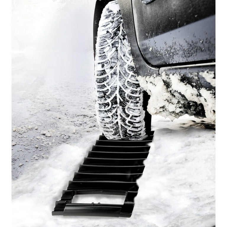 Snow Traction Mat & Ice Scraper for Car – 2 in 1 Winter Car Accessory Tire  Traction Mats Ideal to Unstuck Your Car from Snow and Ice