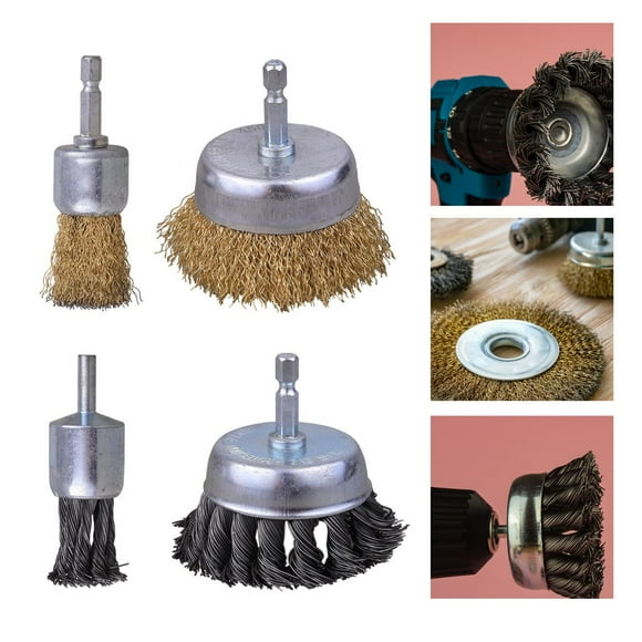 Wire Brush Drill Attachment Rust Removal