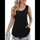 thumbnail image 3 of Camisetas Sin Mangas para Mujer, Túnicas Básicas de Verano, Ropa Suave, Conjuntos Casuales de Moda 2025. Negro L, 3 of 10