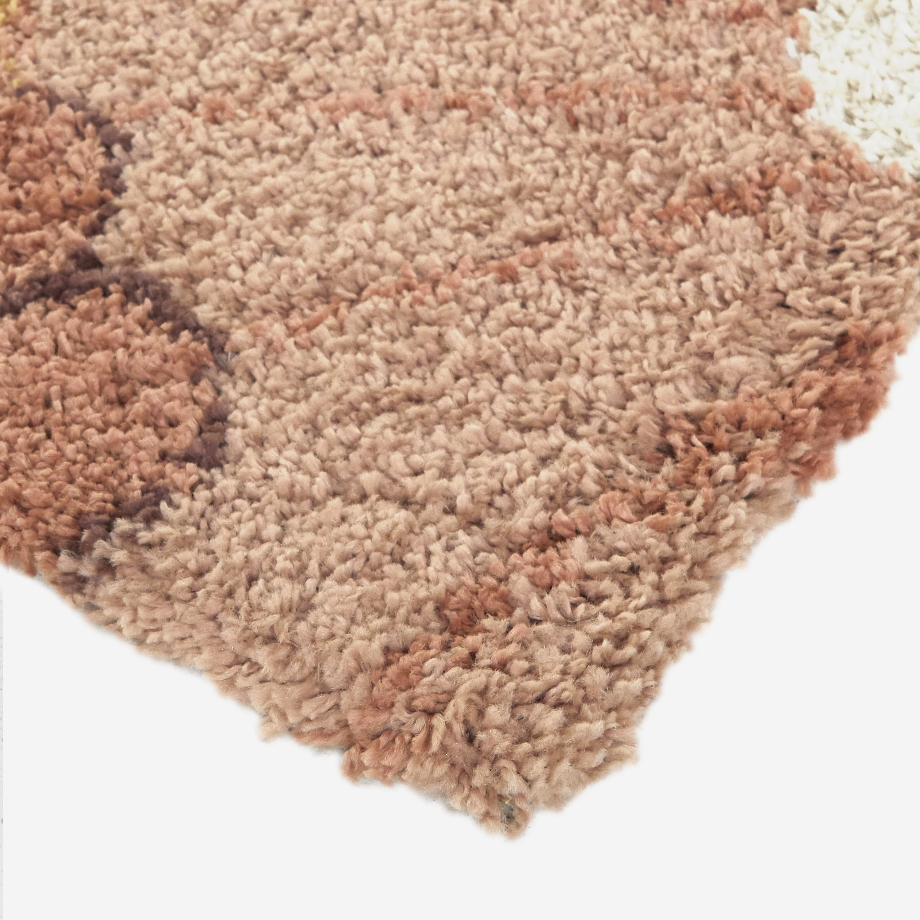 Mainstays Pink Floral Shag Indoor Accent Rug, 4' x 5'5"