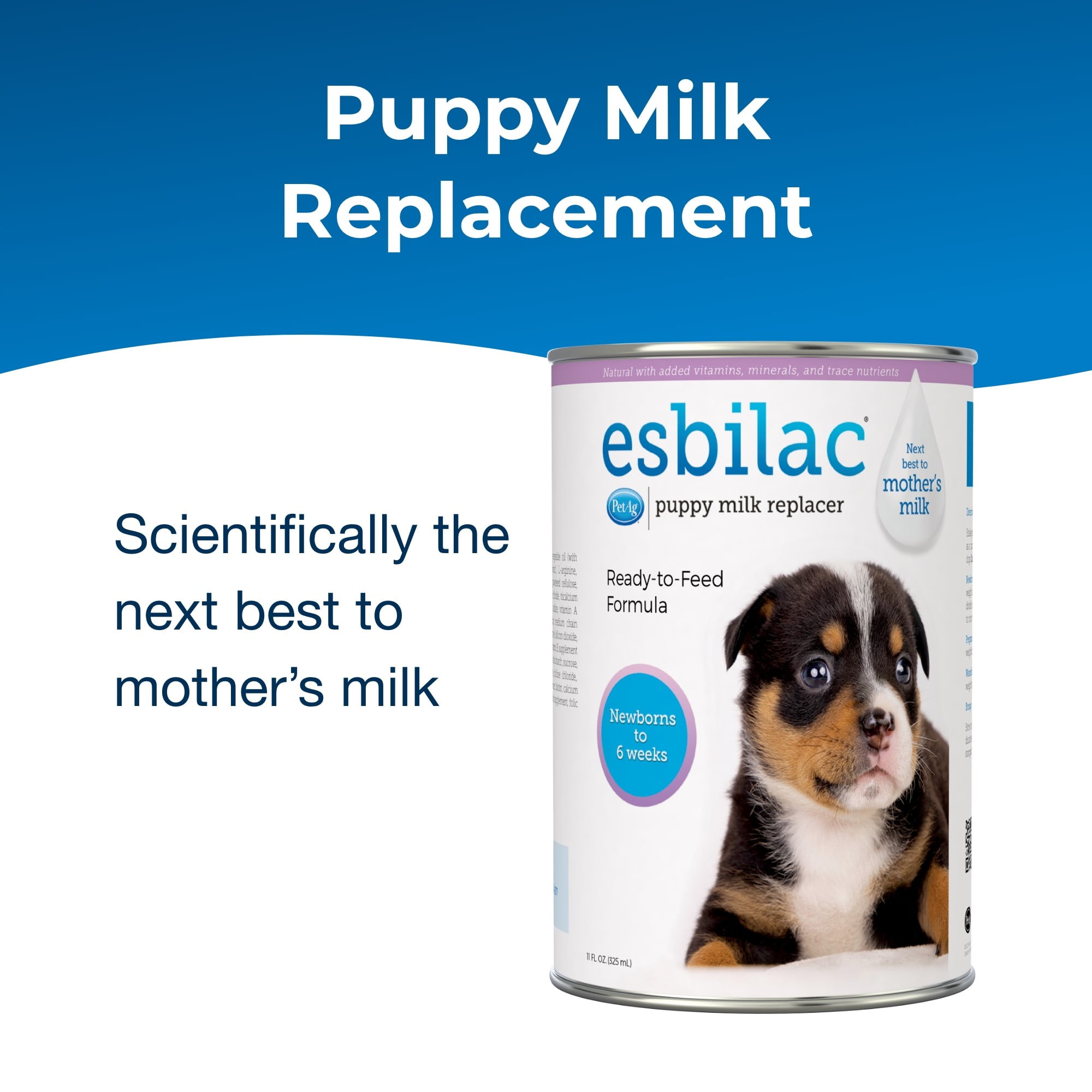 (6 pack) Pet-Ag Esbilac Puppy Milk Replacer Liquid, 11 oz