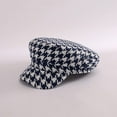 thumbnail image 7 of CoCopeaunts Beret Hats for Women Autumn Winter Hat Lattice Flat Top Men Wide Brim Newsboy Cap Female Keep Warm Military Cap, 7 of 7