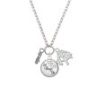 thumbnail image 2 of Delight Jewelry Silvertone Goalie Let Things Go Fall Zoey Charm Necklace, 28", 2 of 4