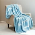 thumbnail image 2 of Cozy Comfort Get Well Gifts for Women - After Surgery Blanket with Inspirational Words Sympathy Gift for Elderly Adults Hug Soft Fleece Healing Blanket Blue 50x60 inch, 2 of 6