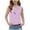 Purple, variant on DeHolifer Shirts for Girls V-Neck Button Solid Color Casual Loose Sleeveless Summer Lightweight Blouse Tops,5 Years