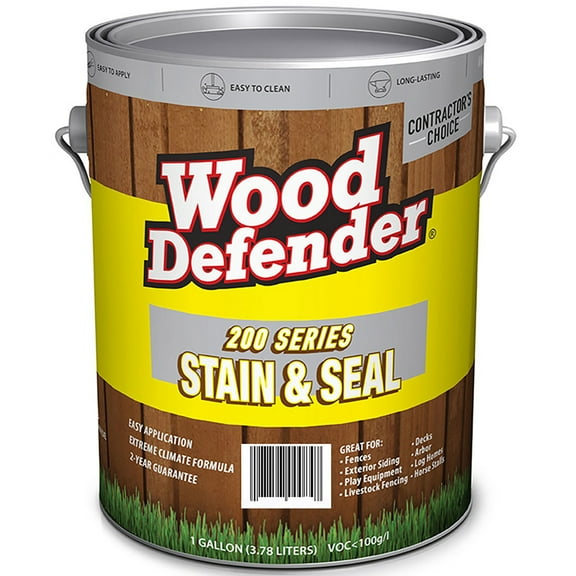 Wood Defender 200 Series CAPE COD GREY Semi-Transparent Stain & Sealer gallon