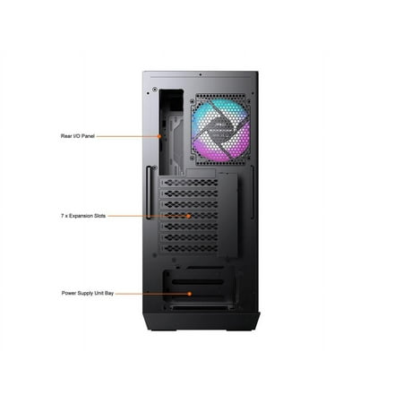 MSI - MPG GUNGNIR 110R ATX Mid-Tower Case - Black