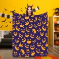 thumbnail image 4 of Yaoyar Halloween Throw Blanket Pumpkin Blanket Decorated Print Super Soft Plush Blanket for Couch Bed Sofa Chair and Cozy for All Seasons 100*130cm, 4 of 5
