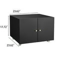 thumbnail image 4 of Mobile Copier Cabinet 2-door Steel Rolling Printer Stand With Storage Metal File Cabinet With 360 Degree Rotation Wheels For Office, 4 of 9