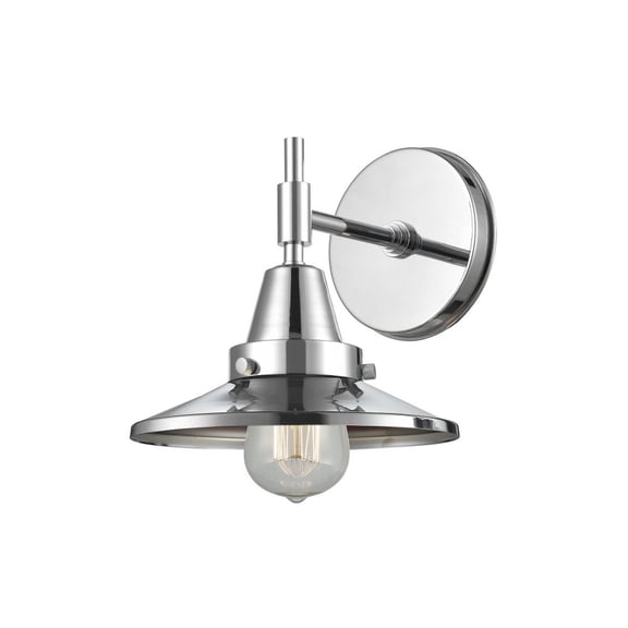 447-1W-PC-M7-PC-Innovations Lighting-Railroad - 1 Light Wall Sconce-7.25 Inches Tall and 8 Inches Wide-Polished Chrome Finish-Polished Chrome Shade