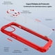 thumbnail image 3 of Funda TEKKU Shock Hardshell para iPhone 15 Roja Transparente, 3 of 7