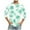Green, variant on hlysgo Mens Three Quarter Length Sleeve Shirts Casual Summer Vacation Shirt for Men Trendy Palm Tree Graphic Tee Crewneck 3/4 Sleeve Tops Navy M