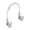A, variant on Dual-Head Wearable Neck Fan Fashion Contrast Color DesignNeck Fans Turbo Cooling Fan for Outdoor Sports Travel Office Home
