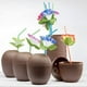 thumbnail image 2 of Prextex Paquete de 12 vasos de coco para fiesta infantil hawaiana Luau con pajitas de flores de hibisco, vasos divertidos o decorativos para fiestas temáticas de Tiki y playa, 2 of 8