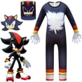 thumbnail image 2 of NUEVA Máscara de personaje de Sonic Shadow the Hedgehog, disfraz, tocado brillante, conjunto de cosplay para fiesta de Halloween, regalo de Navidad, 2 of 5