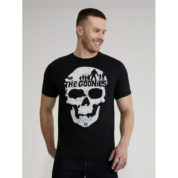 The Goonies Men's & Big Men's Skull Map Graphic Tee Shirt, Sizes S-3XL