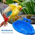 thumbnail image 3 of Jaula para pájaros Tazón de ducha Comedero para loros Baño Ducha para loros Baño Jaula para pájaros Accesorios para pájaros para mascotas Loro mediano Periquito Cacatúa Conure Loros Azul, 3 of 5