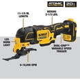 thumbnail image 2 of Multiherramienta Oscilante inalámbrica DeWalt Atomic 20V MAX DCS354B, 2 of 3