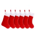 thumbnail image 3 of Billuyoard Calcetín colgante de Navidad de 6/10 Uds., adornos colgantes de Navidad, bolsas rojas, adorno colgante para árbol de Navidad, decoraciones de Kits de decoración para fiestas No.01 Billuyoard HA008837-01, 3 of 6