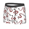 thumbnail image 2 of Naloa Red Snake Print Mens Underwear - Boxers for Men, Classic Briefs for Men, 2 of 9