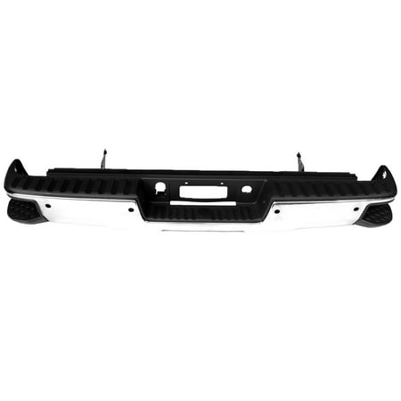 REAR STEP BUMPER ASSEMBLY; CHROME; WITH CORNER STEP; WITH PARK ASSIST