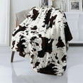 thumbnail image 5 of Leopard Print Blanket Fleece Throw for Bed Sofa Travel and Camping, Super Soft Cozy Fluffy Plush Cheetah Print Blanket for All Seasons 50"x60" (Dark Brown), 5 of 8