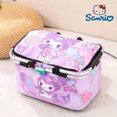 thumbnail image 2 of Bolsa de picnic con dibujos animados de Sanrio Kuromi Cinnamoroll, bolsa de hielo, bolsa de aislamiento para exteriores con melodía, bolsa de almacenamiento de hielo, bolsa de almuerzo con aislamiento, 2 of 5