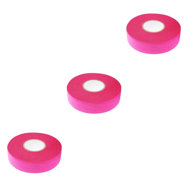 Soidarity Rollo adhesivo cinta de hockey sobre hielo tela de algodón palo mango agarre envoltura rosa roja Type1 NO1