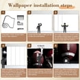 thumbnail image 5 of Wallpaper Retro Vintage Football Helmet Sports Fitness Athlete Peel and Stick Wall Murals 100"H x 144"W Removable PVC Wall Paper Self-Adhesive Wall Paintings Art Decor for Bedroom Living Room, 5 of 7