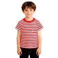 thumbnail image 2 of T-shirt Classique à Rayures Col Rond pour Enfants Manches Courtes Décontracté Doux Confortable pour Jouer au Quotidien, 2 of 5