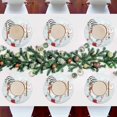 thumbnail image 7 of GZHJMY Christmas Cute Little Gnomes Santa Claus Snowflakes Placemats 1Pc,Holidays PVC Weave Place Mats Table Mats Non-Slip Easy to Clean for Home Kitchen BBQ Party Table Decor,15.4", 7 of 7
