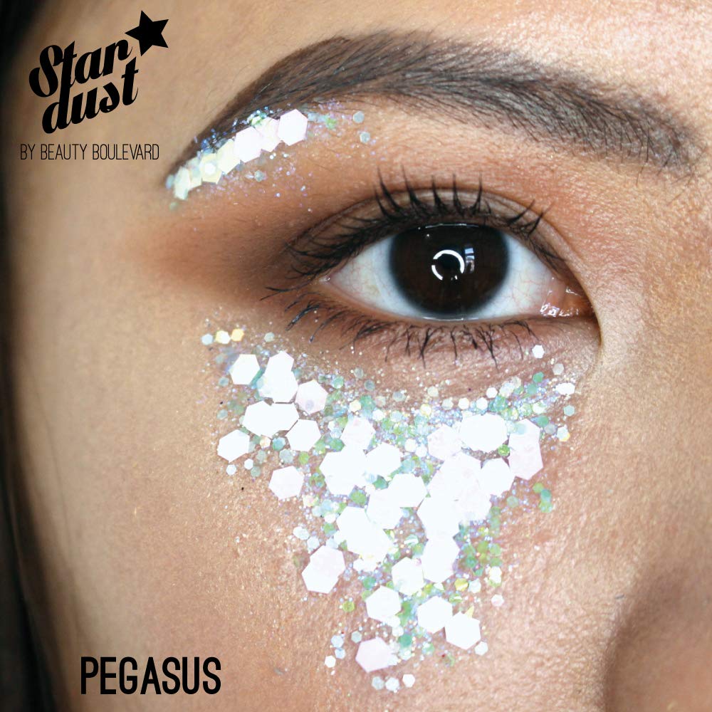 BeautyBLVD Stardust - Face, Body & Hair Glitter Pro Bag | Great for Festivals & Parties | Cosmetic Glitter | Cruelty Free