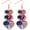 B, variant on 4th of July Patriotic Earrings USA 250th Anniversary Merchandise 1776 2026 250th Anniversary Celebration Gift Red White Blue Acrylic USA Earring 4th of July Patriotic Jewelry Accessories Outfit(A)