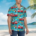 thumbnail image 6 of Fire To The Rescue Fire Fighters Truck Men'S 3d Print Casual Button Down Shirts, Novelty Hawaiian Short Sleeves L, 6 of 7